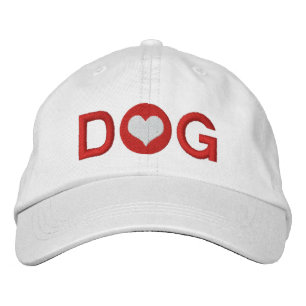 Liebe Heart Dog Bestickte Baseballkappe