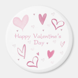 Liebe Heart Doodle Kühlschrankmagnet