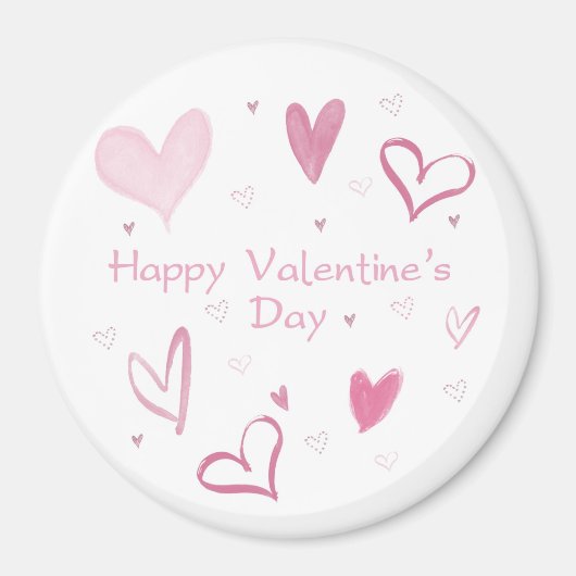 Liebe Heart Doodle Kühlschrankmagnet (Vorne)