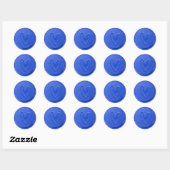 Liebe Heart Electric Blue Wax Siegel Sticker (Blatt)