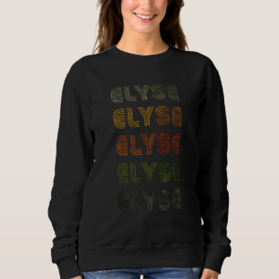 Liebe Heart Elyse Grungevintage Style Black Elyse Sweatshirt