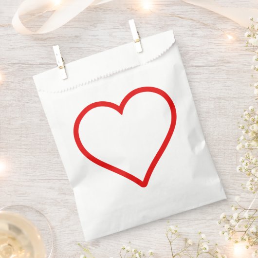 Liebe - Heart Favor Bag Geschenktütchen (Ausgeschnitten)