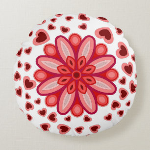 LIEBE HEART GIFT RUNDES KISSEN