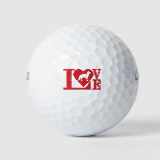 Liebe Heart Golfball (Vorderseite)