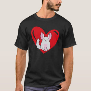Liebe Heart Graphic Valentine's Day Chinchilla Boy T-Shirt