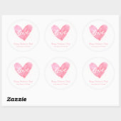 Liebe Heart Happy Valentines Day Stickers (Blatt)