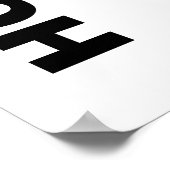 Liebe Heart Hockey Poster (Ecke)