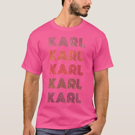 Liebe Heart Karl GrungeBlack Karl T-Shirt (Vorderseite)