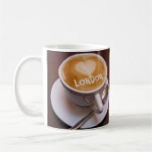 Liebe Heart London Cappuccino Kaffee Tasse (Links)