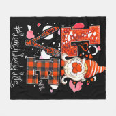 Liebe Heart Lunch Lady Cafeteria Worker Gnome Fleecedecke (Vorderseite (Horizontal))