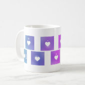 Liebe Heart Music Notation Kaffeetasse (Vorderseite Links)