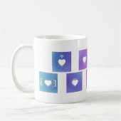 Liebe Heart Music Notation Kaffeetasse (Links)