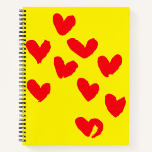 Liebe Heart Notebook Notizblock