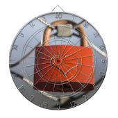 Liebe Heart Padlock Dartscheibe (vorne)