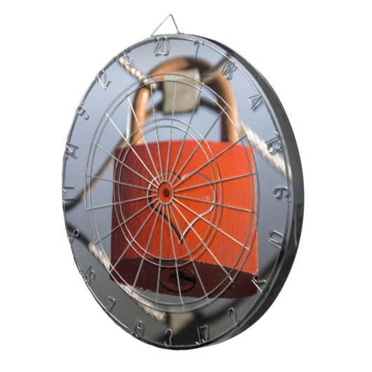 Liebe Heart Padlock Dartscheibe (Vorderseite rechts)