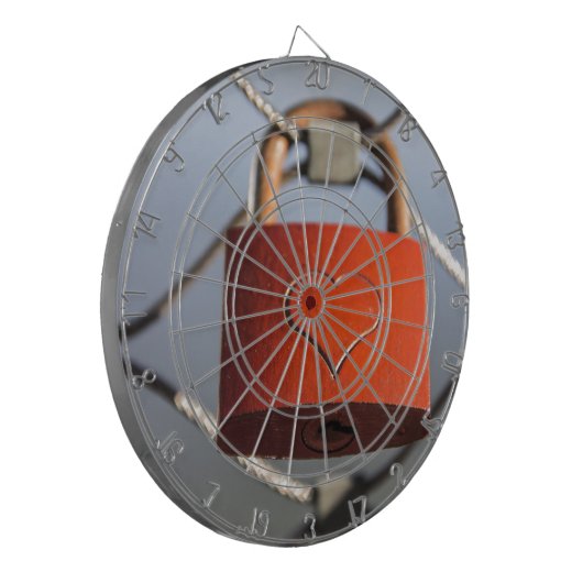 Liebe Heart Padlock Dartscheibe (Vorderseite Links)