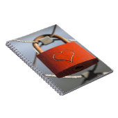 Liebe Heart Padlock Notizblock (Rechte Seite)