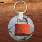 Liebe Heart Padlock Schlüsselanhänger (Vorderseite)