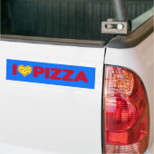 Liebe Heart Pizza Addict Pizza Lieferung Typ Autoaufkleber (Auf Lkw)