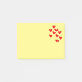 Liebe Heart Post It Notes Post-it Klebezettel (Vorderseite)