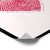 Liebe Heart Poster WallArt Wohngestaltung (Ecke)