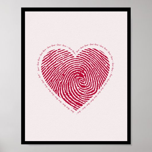 Liebe Heart Poster WallArt Wohngestaltung (Vorne)