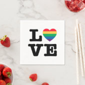 Liebe Heart Pride Paper Napkins Serviette (Beispiel)