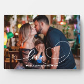 Liebe Heart Script | FOTO Fotoplatte (Vorderseite)