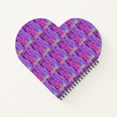 Liebe Heart Shape Notebook Notizblock (Rückseite)