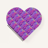 Liebe Heart Shape Notebook Notizblock (Vorderseite)