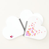 Liebe Heart Shaped Spiral Bound Notebook Notizblock (Innenseite)