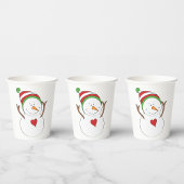Liebe Heart Snowman Pappbecher