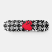 Liebe Heart Star Splatt Skateboard (Horizontal)