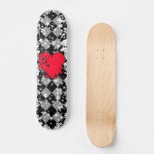 Liebe Heart Star Splatt Skateboard (Vorderseite)
