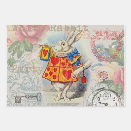 Liebe Heart Sweetheart Valentine Cherub Geschenkpapier Set (Vorderseite 3)