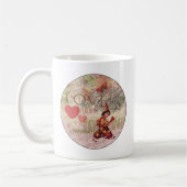 Liebe Heart Sweetheart Valentine Cherub Kaffeetasse (Links)