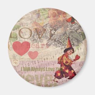 Liebe Heart Sweetheart Valentine Cherub Magnet