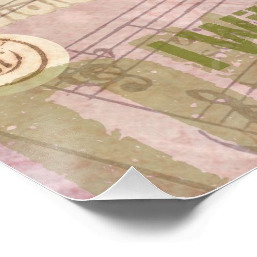 Liebe Heart Sweetheart Valentine Cherub Poster (Ecke)