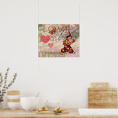 Liebe Heart Sweetheart Valentine Cherub Poster (Küche)