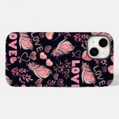 Liebe Heart Valentine Case | iPhone 14 Case-Mate (Rückseite (Horizontal))