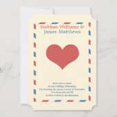 Liebe Heart Wedding Einladung (Vorderseite)