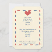 Liebe Heart Wedding Einladung (Rückseite)