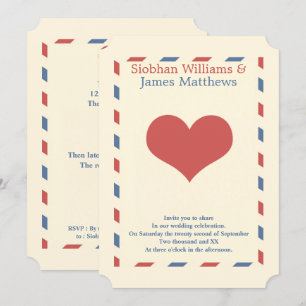 Liebe Heart Wedding Einladung