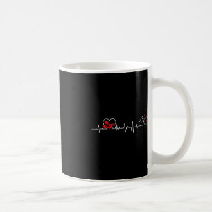 Liebe Heartbeat Hand Gebärdensprache Hörverlust Aw Kaffeetasse