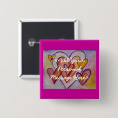 Liebe Heartet benutzerdefinierte Button für Person (Vorne & Hinten)