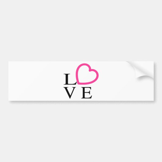 Liebe Hearts Autoaufkleber (Vorne)