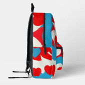 Liebe Hearts Bedruckter Rucksack (Links)
