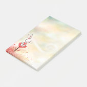 Liebe Hearts Bunny Post-it Klebezettel (angewinkelt)