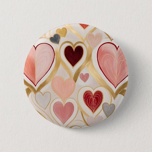 Liebe Hearts Button (Vorderseite)