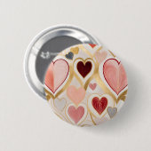 Liebe Hearts Button (Vorne & Hinten)